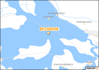 map of Akzharma