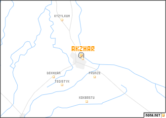 map of Akzhar