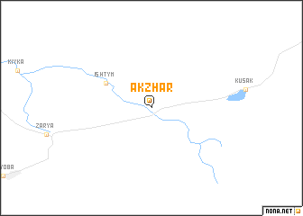 map of Akzhar