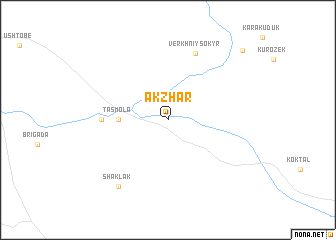 map of Akzhar