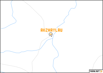 map of Akzhaylau