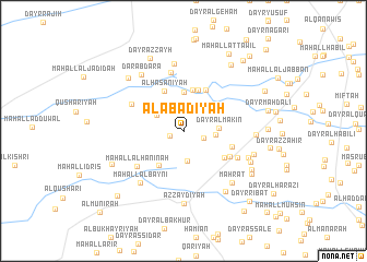 map of Al ‘Abadīyah