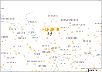 map of Alabana