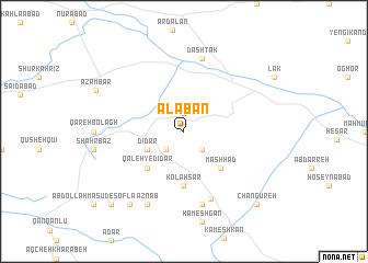 map of Alābān