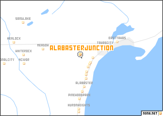 map of Alabaster Junction
