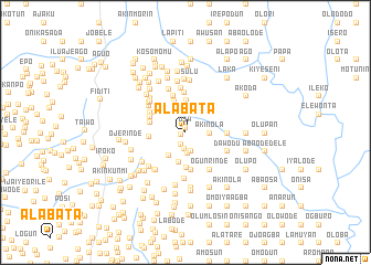 map of Alabata