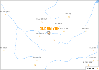 map of Al ‘Abdīyah