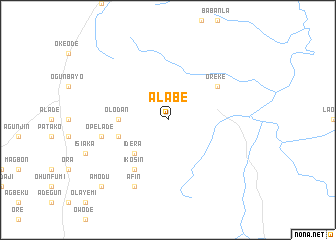 map of Alabe