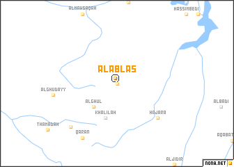 map of Al ‘Ablās