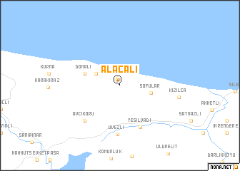 map of Alaçalı