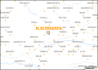 map of Alaçamderesi