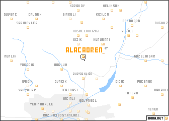 map of Alacaören