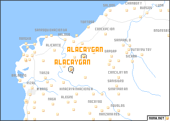 map of Alacaygan