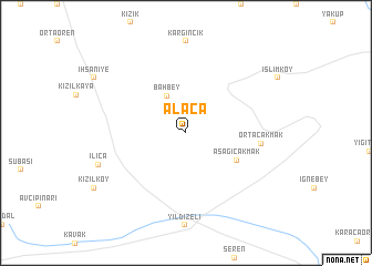 map of Alaca