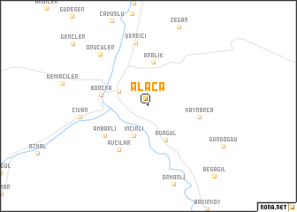 map of Alaca