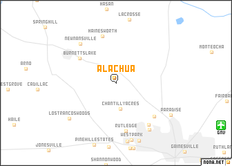 map of Alachua