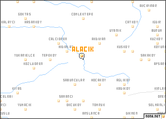 map of Alacık