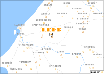 map of Al Adamna