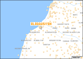 map of Al ‘Addūsīyah