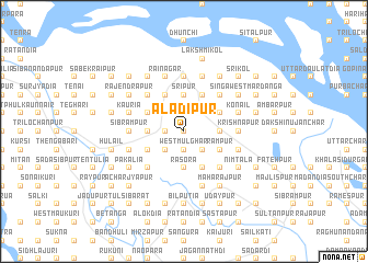 map of Ālādipur