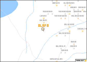 map of Alafa