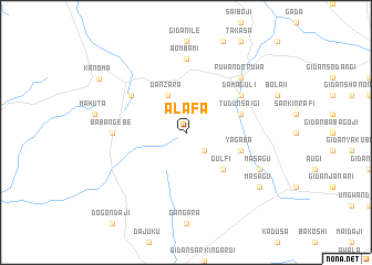 map of Alafa