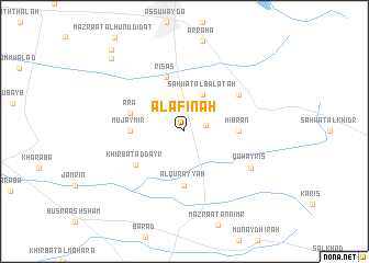 map of Al ‘Afīnah