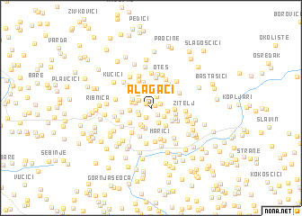 map of Alagaći