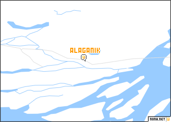 map of Alaganik