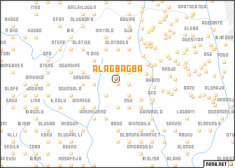 map of Alagbagba