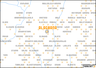 map of Alagbana