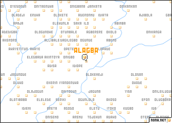 map of Alagba