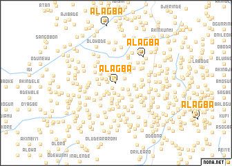 map of Alagba