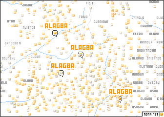 map of Alagba