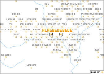 map of Alagbede