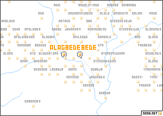 map of Alagbede