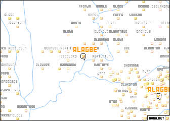 map of Alagbe