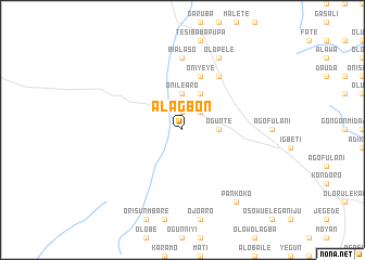 map of Alagbon