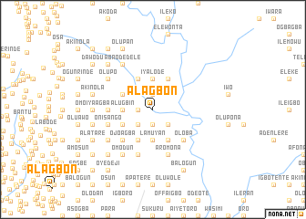 map of Alagbon