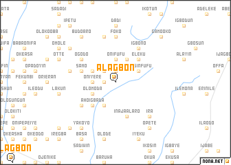 map of Alagbon