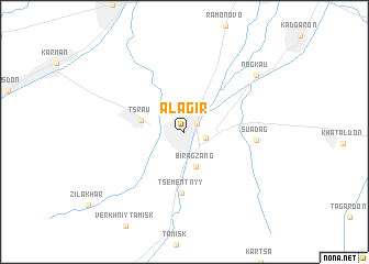 map of Alagir