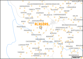 map of Alagoas