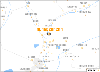 map of Alagözmǝzrǝ