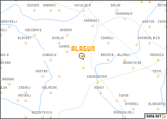 map of Alagün