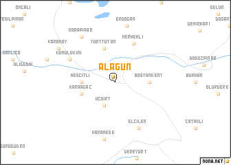 map of Alagün