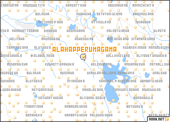 map of Alahapperumagama