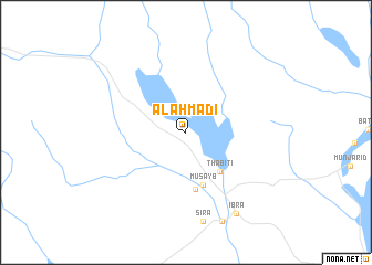 map of Al Aḩmadī