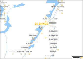 map of Al Aḩmar