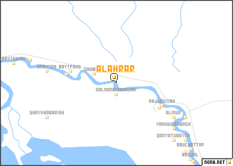 map of Al Aḩrār