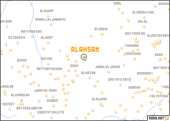 map of Al Aḩsām